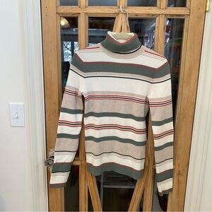 90s Northern Reflections Striped Turtleneck Sweater